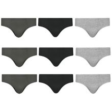 Kit 9 Cuecas Slip Selene Algodão Juvenil