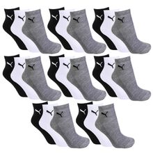 Kit 24 Pares de Meia Puma Cano Médio Esportiva Feminino - Mescla
