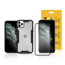 Kit Capa Dual Shock e Película Coverage Color para iPhone 11 Pro Max - Gorila Shield