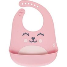 Babador de silicone Ursinho Gumy Rosa - Buba