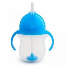 Copo de Treinamento com Canudo Click Lock Azul - Munchkin
