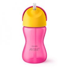 Copo com Canudo Dinossauro Rosa - Avent