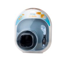 Kit alimentação Daily 4 em 1 em silicone Azul - Clingo