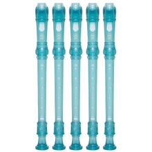 Kit 5 Flautas Doce Soprano Barroca Em C YRS-20B Azul Yamaha