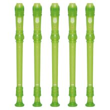 Kit 5 Flautas Doce Soprano Germânica Em C YRS-20G Verde Yamaha