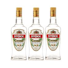 Kit Licor Stock Coconut 720ml - Sabor Coco 3 unidades