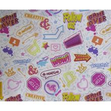 TECIDO PATCHWORK AM-2594 ESTAMPADO GAMER 5542 DOHLER 100X150 CM