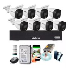 Kit 8 Cameras 1120B Full Color Dvr Mhdx 1008 Completo Com Hd 1tb Tera