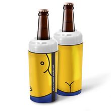 Porta Garrafas 600ml, Linha Cerveja, modelo Barriga, branco