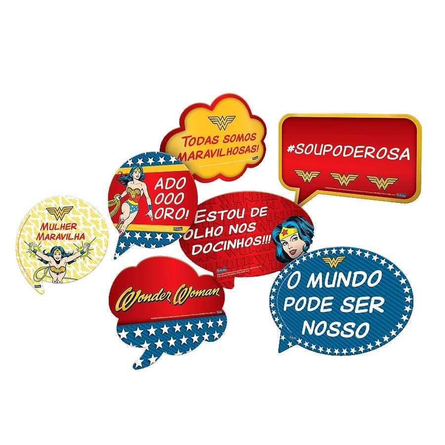 Encontraproduto.com.br - Kit Placas - Mulher Maravilha - Festcolor