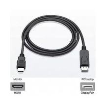 Cabo Displayport Para Hdmi Blindado (DP Macho x HDMI Macho) 1,8 Mt