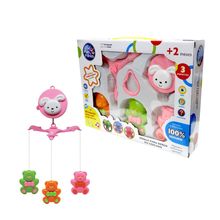 Mobile para Berço Musical e Giratorio Urso Brinquedo para Bebe Pais e Filhos