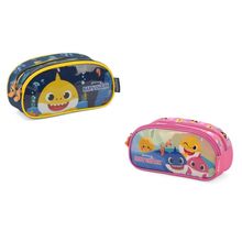 Estojo Escolar Infantil Duplo Baby Shark Luxcel EI39004BS