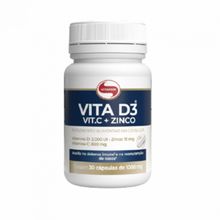 Vitamina D3 + C + Zinco 1g Vitafor 30 Cápsulas