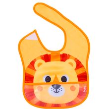 Babador com Bolso Impermeável Bubazoo Leão - Buba