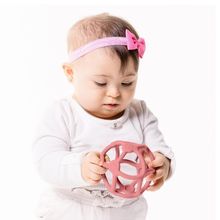 Mordedor Bola em Silicone Flexível Rosa - Buba