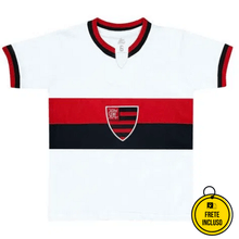 Camisa de Futebol | Flamengo 1976 Branca Infantil - Tamanho 8