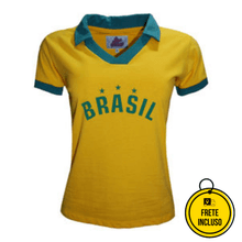 Camisa de Futebol Feminina | Brasil Estrelas "9" - Tamanho M