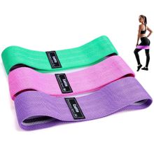 Kit 3 Faixa Elástica Hip Mini Band Treino Exercício Academia KIT 3 LARGOS