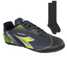 Kit Chuteira Society Diadora Squadra + Par de Meião