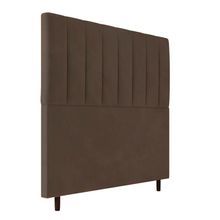 Cabeceira Decorativa Udine King 193cm Veludo Marrom - Gran Belo