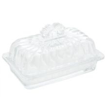 Manteigueira Luxo com Tampa Cristal Imperial 17,5cm - Lyor