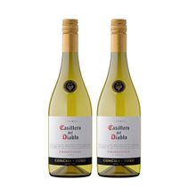 Kit Vinho Casillero Del Diablo Chardonnay Branco 750ml 2uni