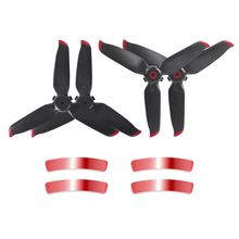 Kit 2 Pares de Hélices Para Drone DJI FPV - Vermelho