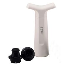 KIT BOMBA A VÁCUO BRANCA PARA VINHOS + 2 TAMPAS TÉRMICAS PRANA LP02B