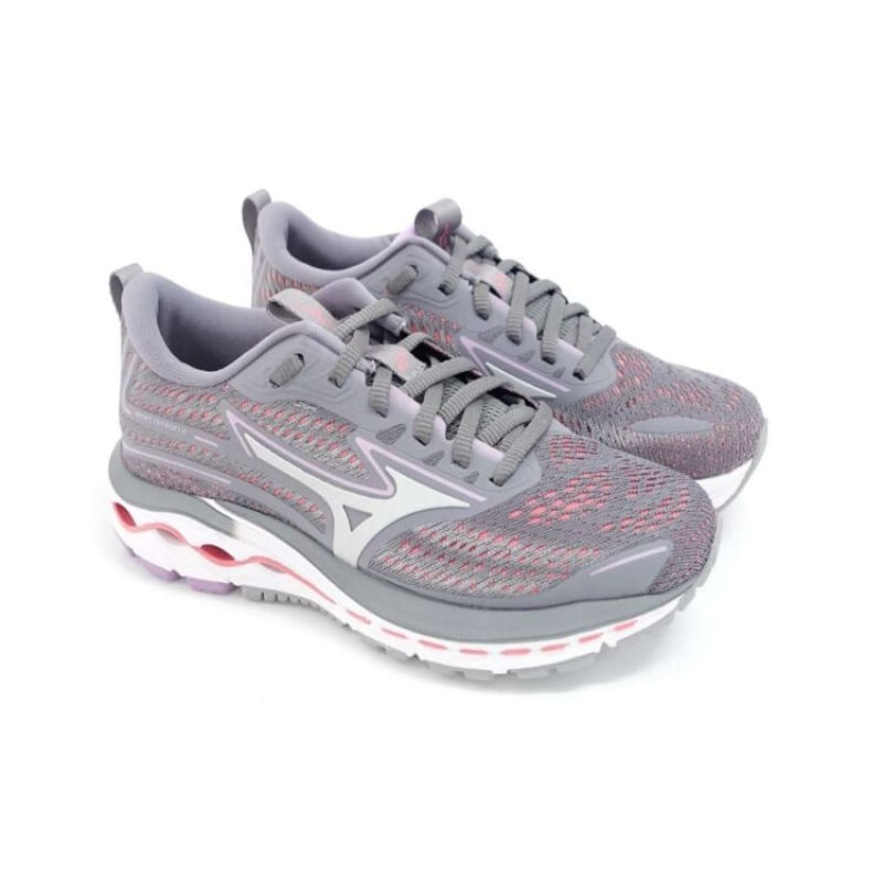 Tenis Mizuno Wave Nitron 2 Feminino - Cinzarosa - Shop Coopera