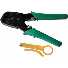 Alicate Crimpar Corte Cabo De Rede Rj11 Rj12 Rj45 Decapador