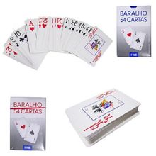 Baralho Com 54 Cartas Papel Cartão - 124383
