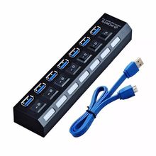 Hub Usb 3.0 7 Portas Alta Velocidade Pendrive Mouse Teclado