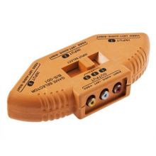Chave Seletora Audio Video /rca /av /tv/ Hub 3 Entradas