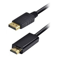 Cabo Displayport X Hdmi Macho 1,8 Metros Plug And Play
