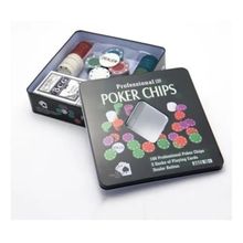Poker Chips Profissional 100 Fichas Numerada + 2 Baralhos