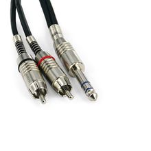 Cabo P10 Estereo Para 2 RCA Macho Santo Angelo - 55 Metros