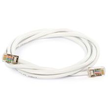Cabo de Rede Blindado Cat5e com RJ45 Branco - 2 Metros