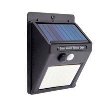 LÂMPADA LUMINÁRIA SOLAR DE PAREDE A PROVA DE ÁGUA COM SENSOR DE PRESENÇA PEQUENA