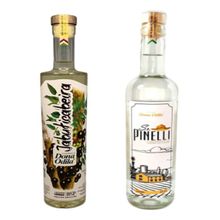 Combo Cachaça Dona Odila Jabuticabeira e Aguardente Sr Pinelli 500ml