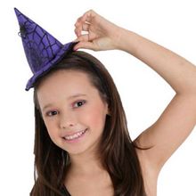Mini Chapéu Estampado Laranja / Roxo - Halloween