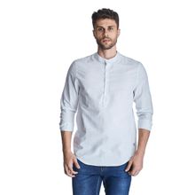 Camisa Slim Masculina Convicto Gola Mandarim