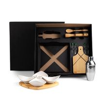 Conjunto P- Caipirinha C- Petisqueira Coqueteleira Tábua E Utensílios - 14 Peças