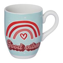 Caneca Porcelana Good Vibes Hauskraft 350 ml