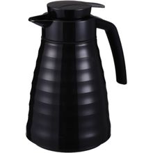 Garrafa Térmica Preta com Ampola De Vidro 1L