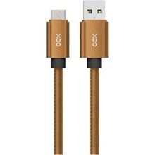 Cabo Lightning Em Couro Oex Cc100- 1M - Caramelo