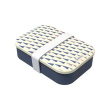 Pote Fibra De Bambu Azul/Branco 1L