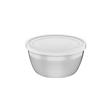 Pote Redondo Aço Inox Com Tp. Plast.
