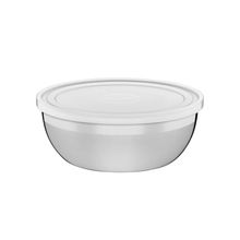 Pote Redondo Aço Inox Com Tampa
