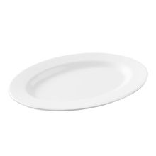 Travessa Oval Rasa Pasta Branco 25x18,5x2cm Haus Concept
